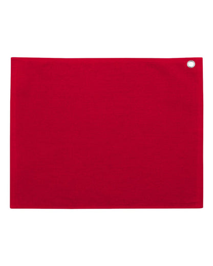 Premium Cotton Velour Utility Towel | Velour Hemmed Towel with Grommet & Hook
