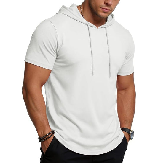 MAGCOMSEN - Men's Short Sleeve Hoodie UPF80+