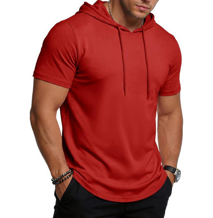 MAGCOMSEN - Men's Short Sleeve Hoodie UPF80+