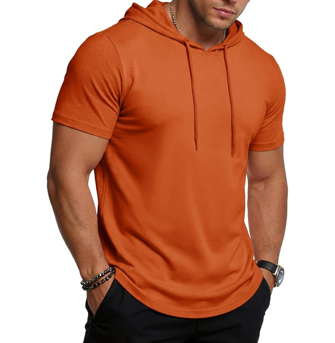 MAGCOMSEN - Men's Short Sleeve Hoodie UPF80+