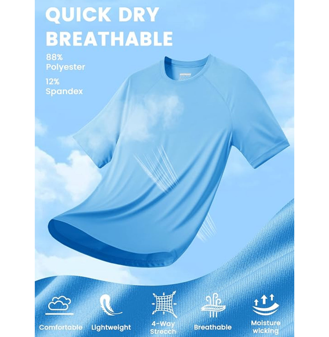 MAGCOMSEN - Men's Short Sleeve UPF 50+ Sun Protection Shirt