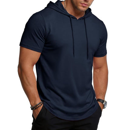 MAGCOMSEN - Men's Short Sleeve Hoodie UPF80+