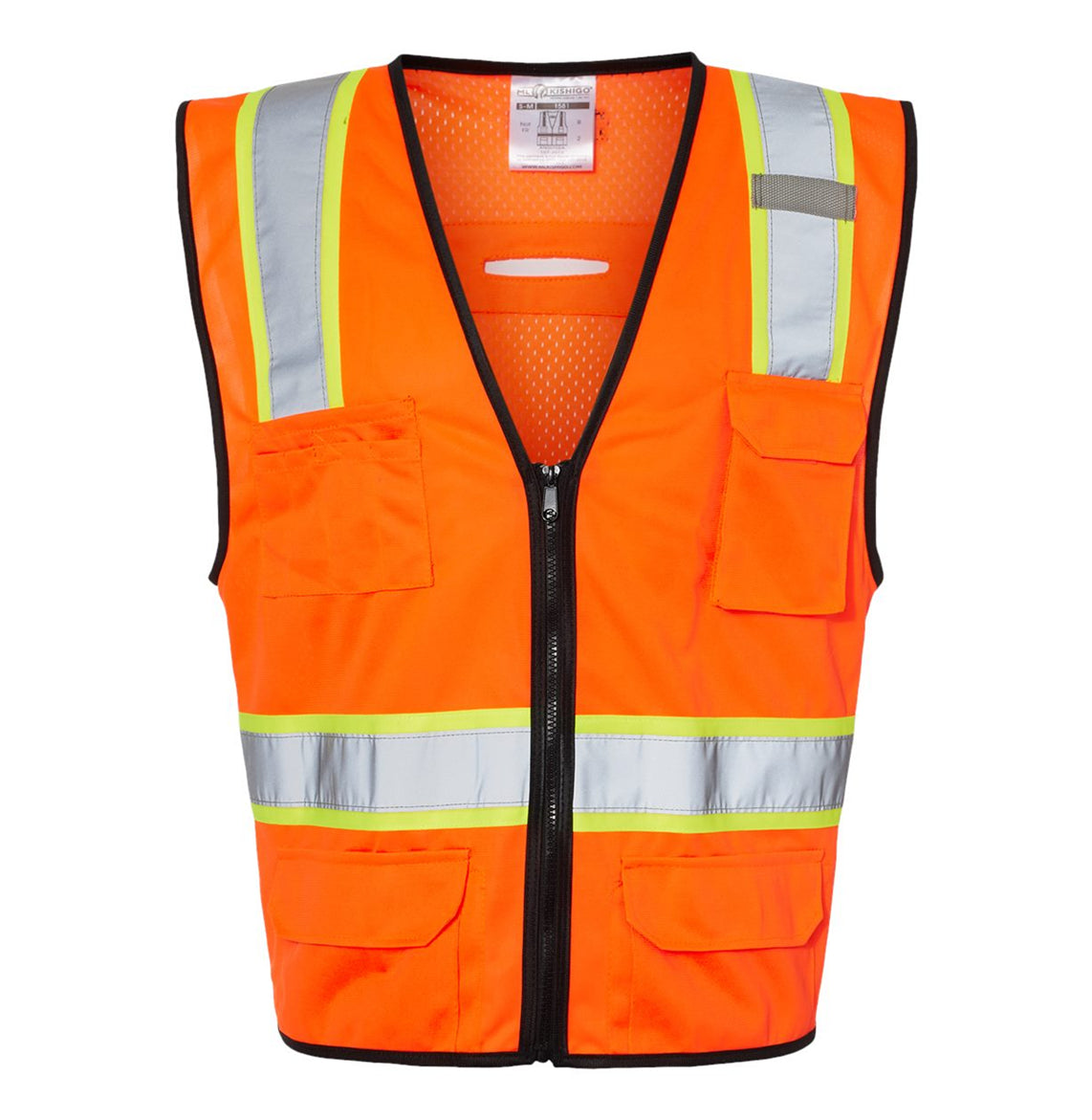 Kishigo - Unisex 6 Pocket Contrast Class 2 Vest - 1580-1581