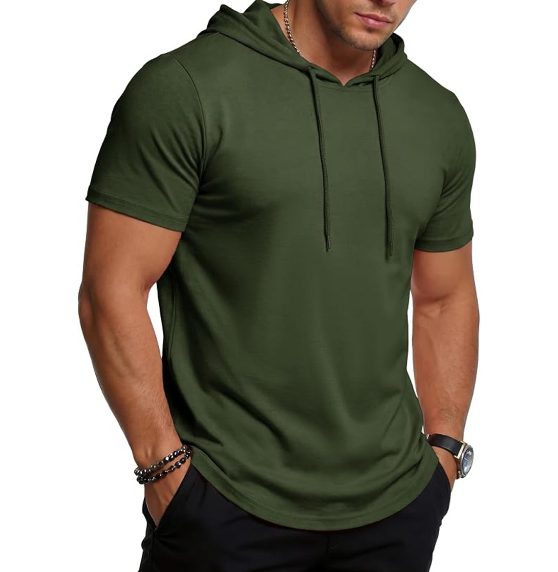 MAGCOMSEN - Men's Short Sleeve Hoodie UPF80+