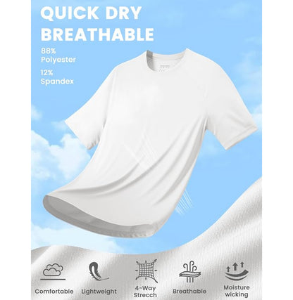 MAGCOMSEN - Men's Short Sleeve UPF 50+ Sun Protection Shirt