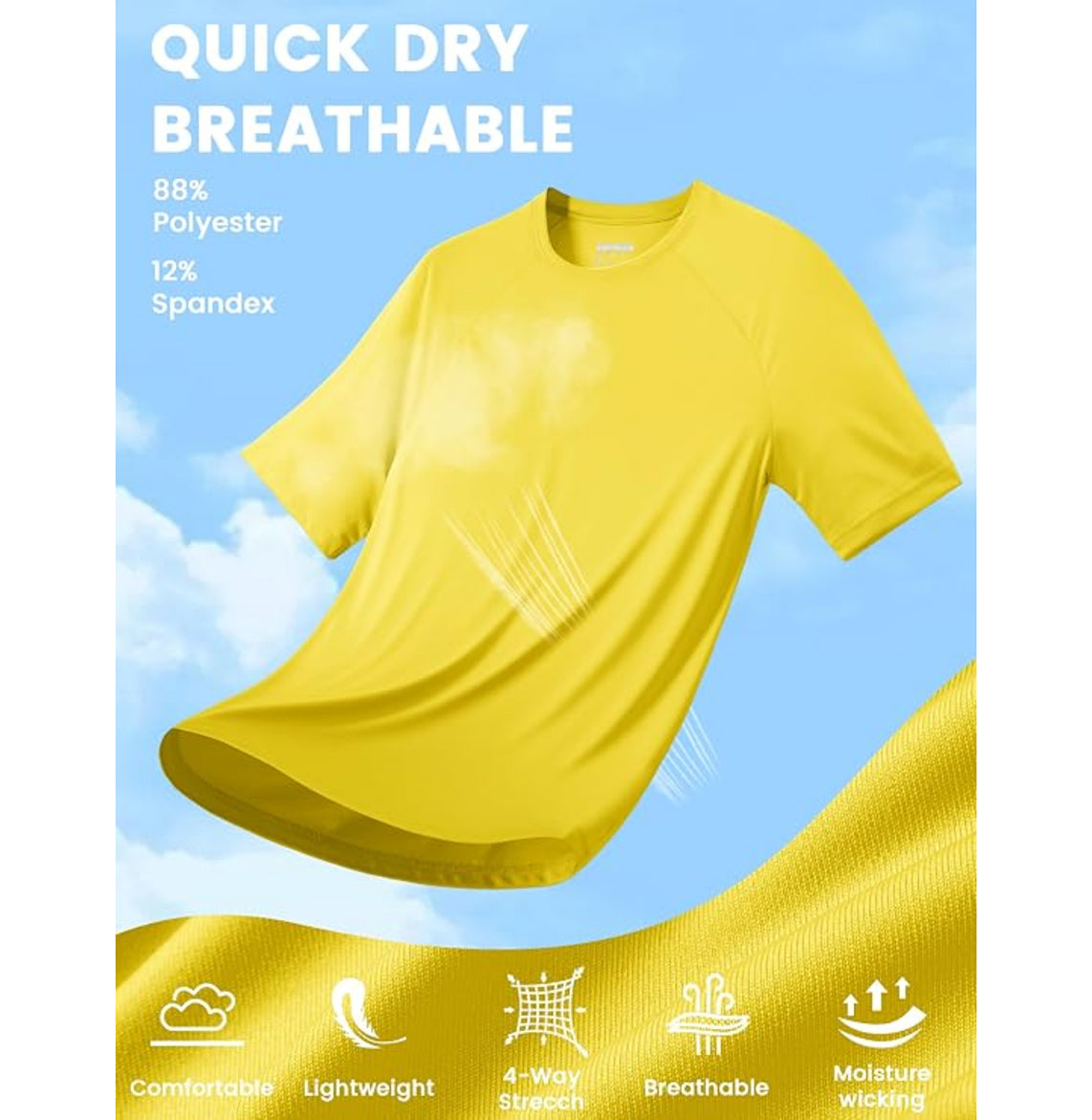 MAGCOMSEN - Men's Short Sleeve UPF 50+ Sun Protection Shirt