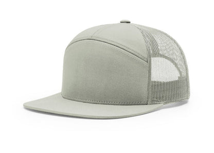 Richardson - 168 7-Panel Trucker Hat, Flat Bill Snapback