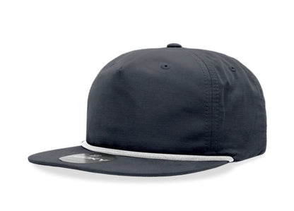 Decky - 6032 Classic Rope Cap, 5 Panel Flat Bill Hat, Snapback