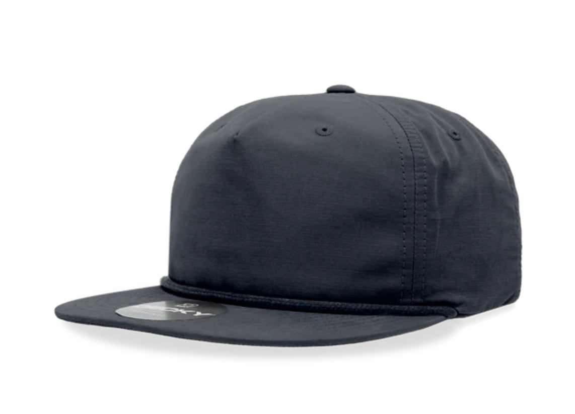 Decky - 6032 Classic Rope Cap, 5 Panel Flat Bill Hat, Snapback