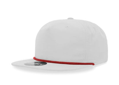 Decky - 6032 Classic Rope Cap, 5 Panel Flat Bill Hat, Snapback