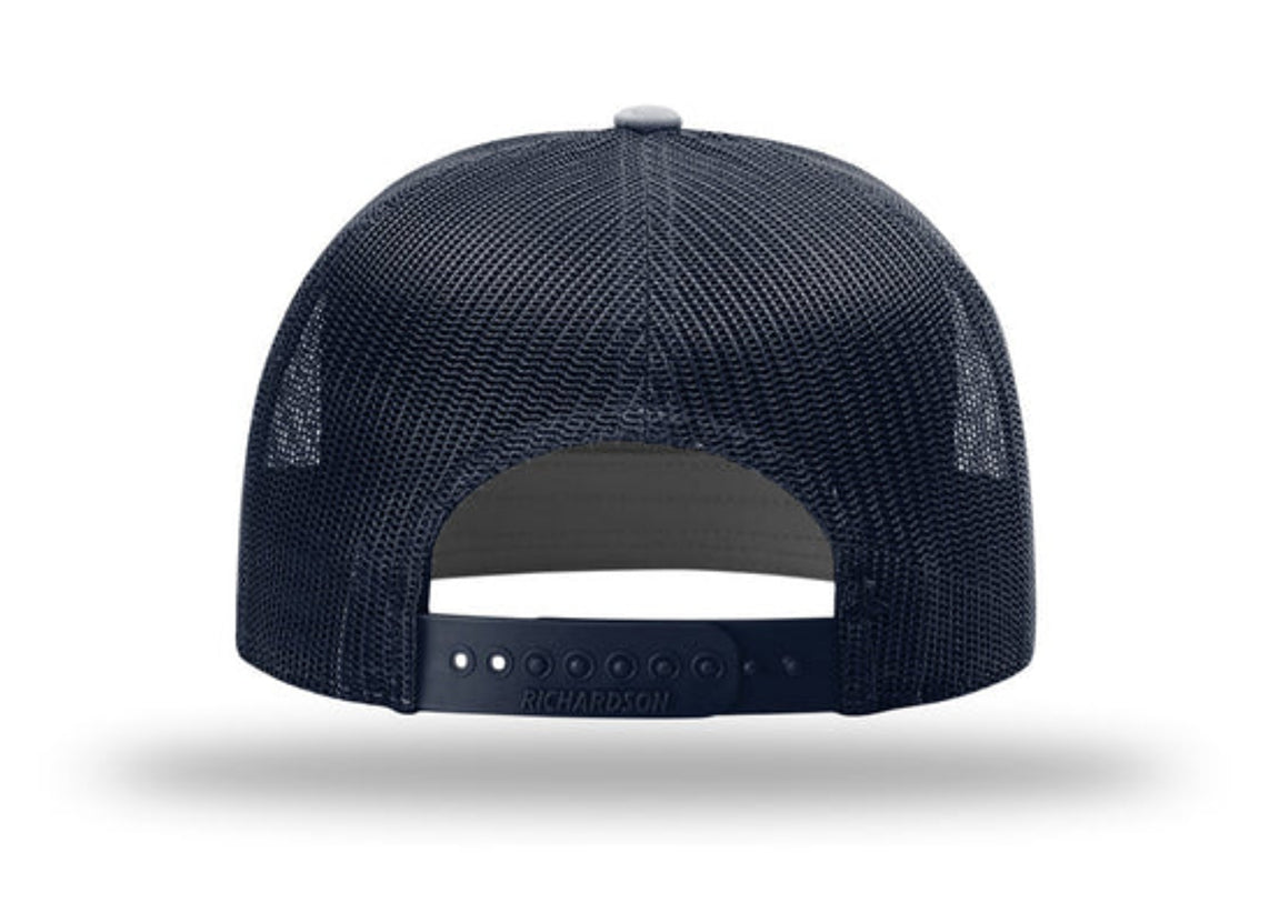 Richardson - 168 7-Panel Trucker Hat, Flat Bill Snapback