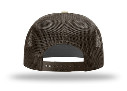 Richardson - 168 7-Panel Trucker Hat, Flat Bill Snapback