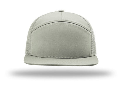 Richardson - 168 7-Panel Trucker Hat, Flat Bill Snapback