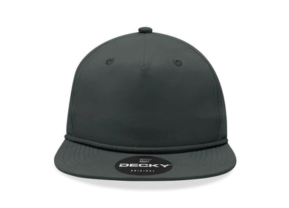 Decky - 6032 Classic Rope Cap, 5 Panel Flat Bill Hat, Snapback