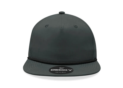 Decky - 6032 Classic Rope Cap, 5 Panel Flat Bill Hat, Snapback
