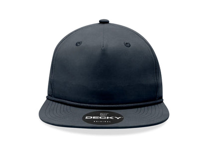 Decky - 6032 Classic Rope Cap, 5 Panel Flat Bill Hat, Snapback