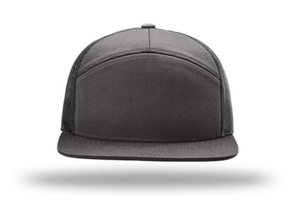 Richardson - 168 7-Panel Trucker Hat, Flat Bill Snapback