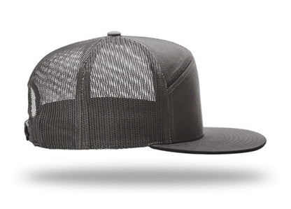 Richardson - 168 7-Panel Trucker Hat, Flat Bill Snapback