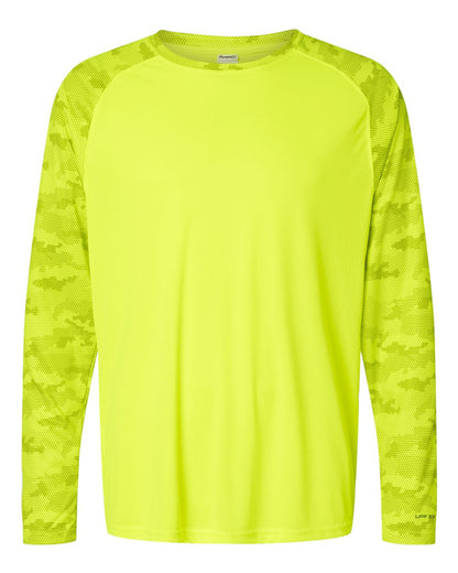 Paragon - Unisex Cayman Performance Camo Colorblocked Long Sleeve T-Shirt - 216