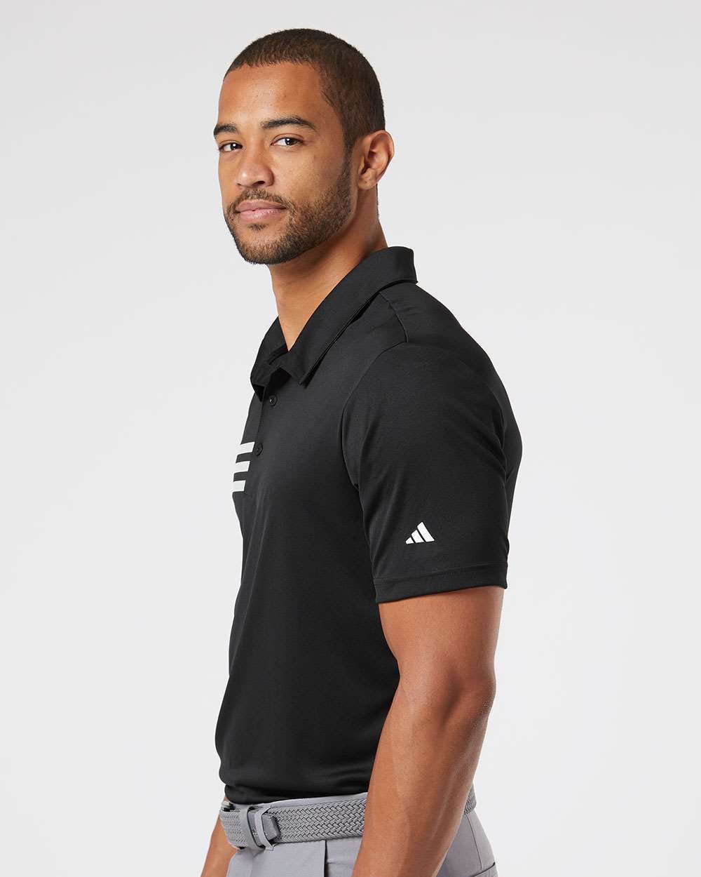 Adidas - Men's 3-Stripes Chest Polo - A324 - MAD Merch USA
