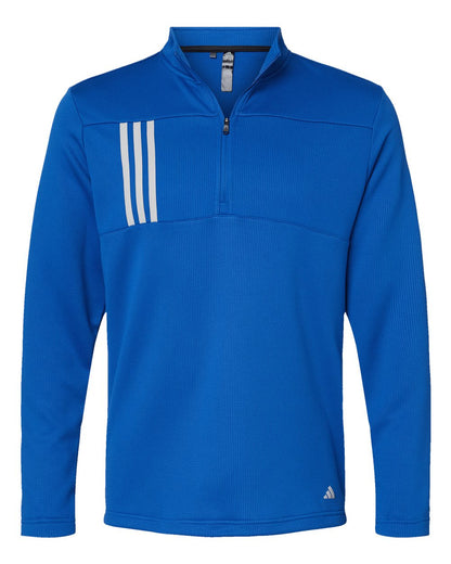 Adidas - Men's 3-Stripes Double-Knit Quarter-Zip Pullover - A482 - MAD Merch USA