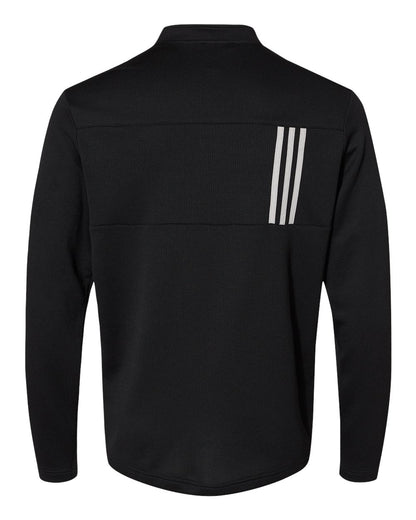 Adidas - Men's 3-Stripes Double-Knit Quarter-Zip Pullover - A482 - MAD Merch USA