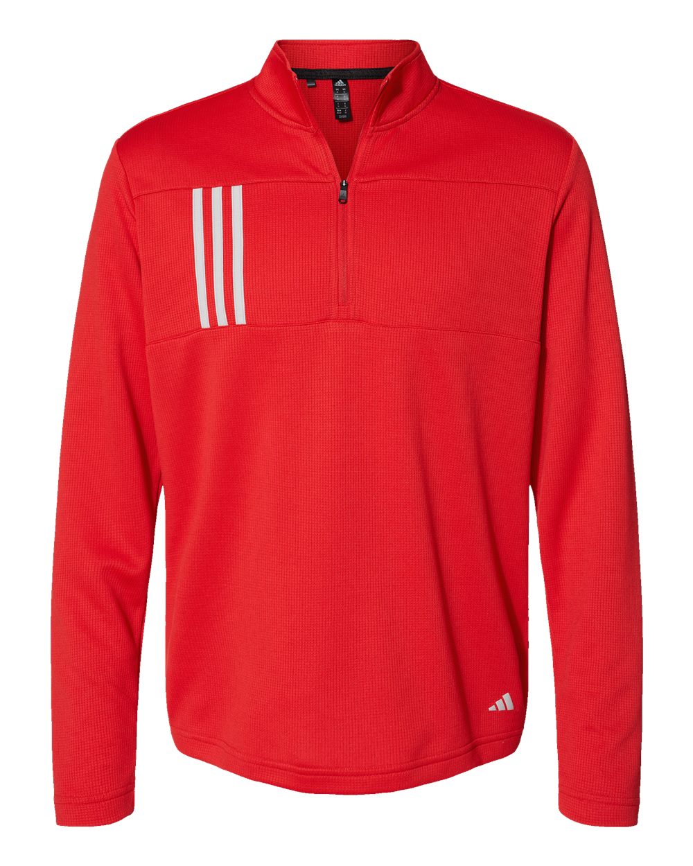 Adidas - Men's 3-Stripes Double-Knit Quarter-Zip Pullover - A482 - MAD Merch USA
