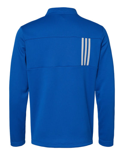 Adidas - Men's 3-Stripes Double-Knit Quarter-Zip Pullover - A482 - MAD Merch USA