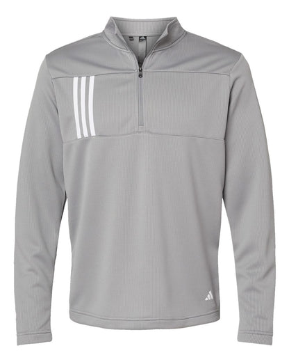 Adidas - Men's 3-Stripes Double-Knit Quarter-Zip Pullover - A482 - MAD Merch USA