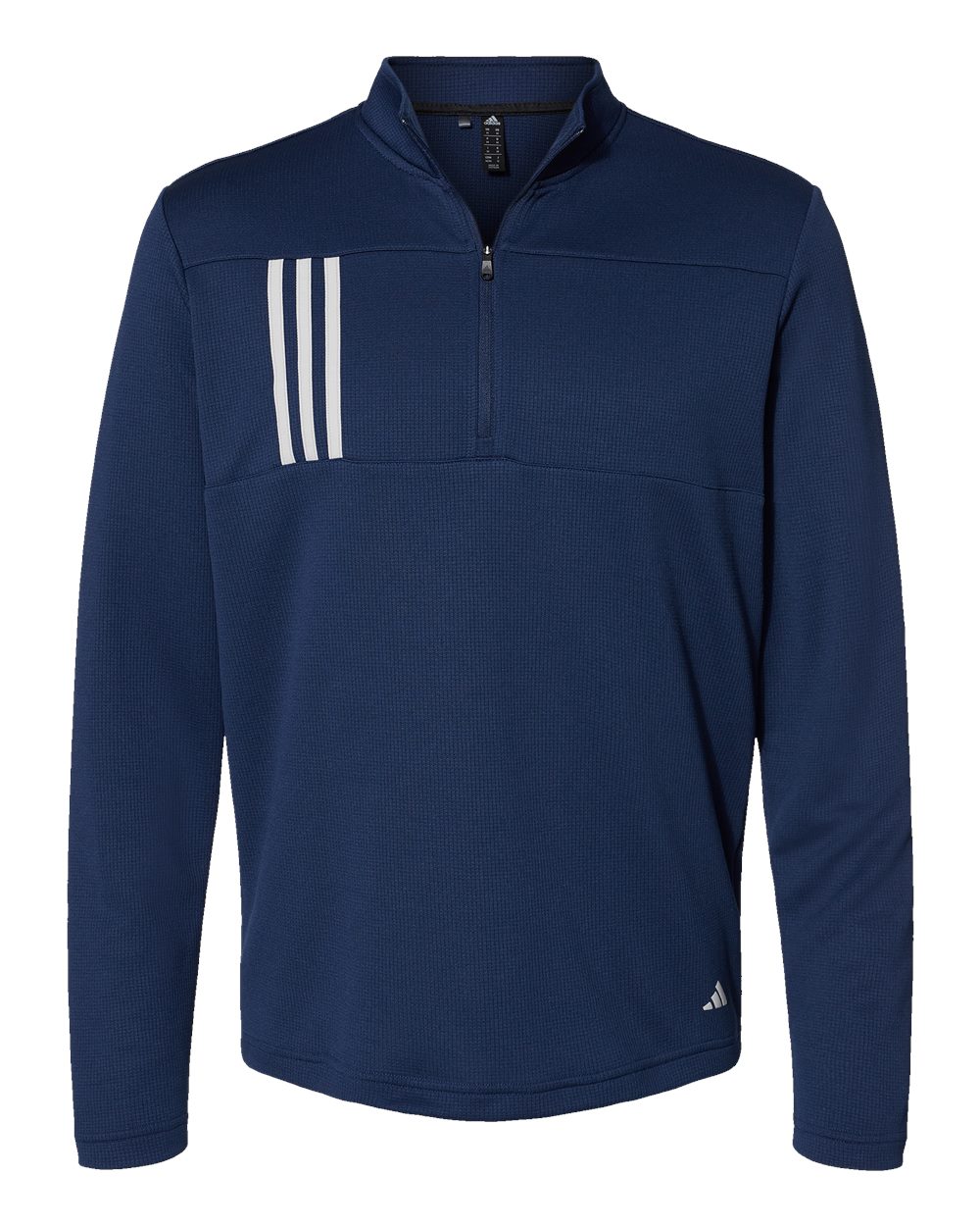 Adidas - Men's 3-Stripes Double-Knit Quarter-Zip Pullover - A482 - MAD Merch USA