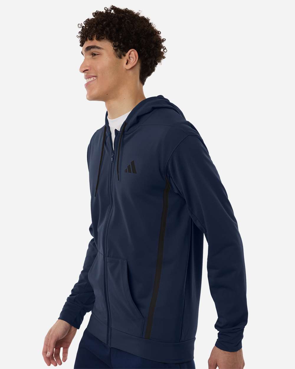 Adidas - Men's Game & Go Fleece Full-Zip Hooded Sweatshirt - AT208 - MAD Merch USA