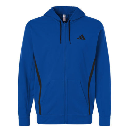 Adidas - Men's Game & Go Fleece Full-Zip Hooded Sweatshirt - AT208 - MAD Merch USA
