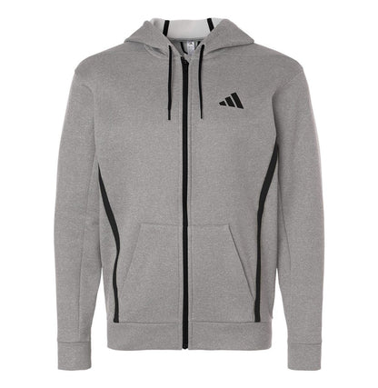 Adidas - Men's Game & Go Fleece Full-Zip Hooded Sweatshirt - AT208 - MAD Merch USA