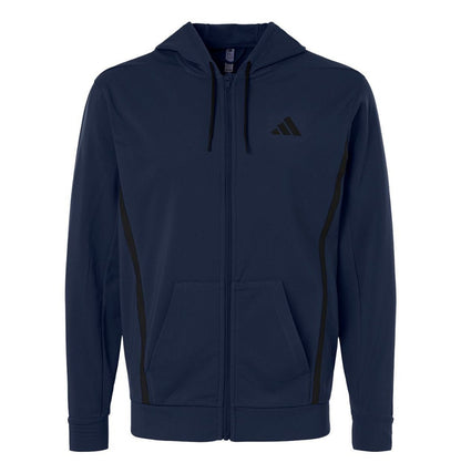 Adidas - Men's Game & Go Fleece Full-Zip Hooded Sweatshirt - AT208 - MAD Merch USA