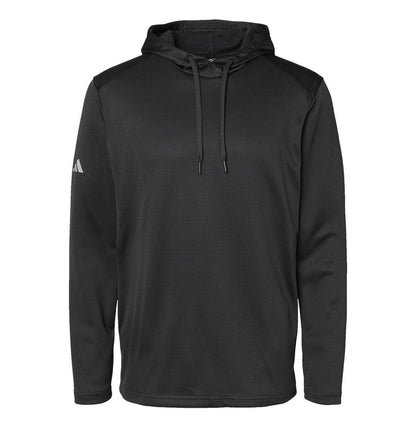 Adidas - Men's Textured Mixed Media Midweight Hooded Sweatshirt - A530 - MAD Merch USA