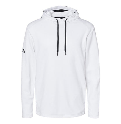 Adidas - Men's Textured Mixed Media Midweight Hooded Sweatshirt - A530 - MAD Merch USA