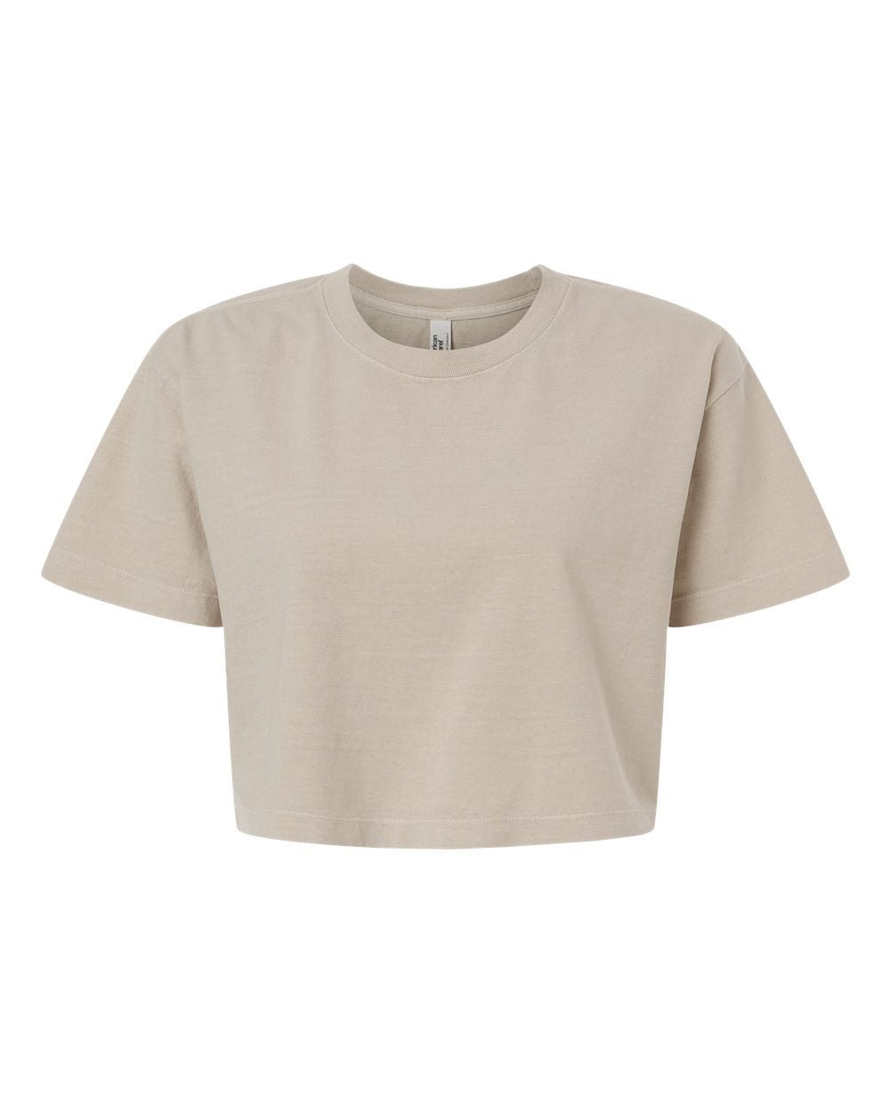 American Apparel - Women's Garment-Dyed Heavyweight Cropped Tee - 1302GD - MAD Merch USA
