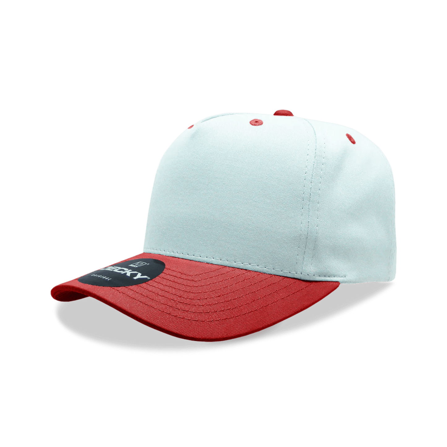 Custom 2 - Tone 5 Panel Hat with Logo | Snapback Cap | DTF or Raised Rubber Print - MAD Merch USA