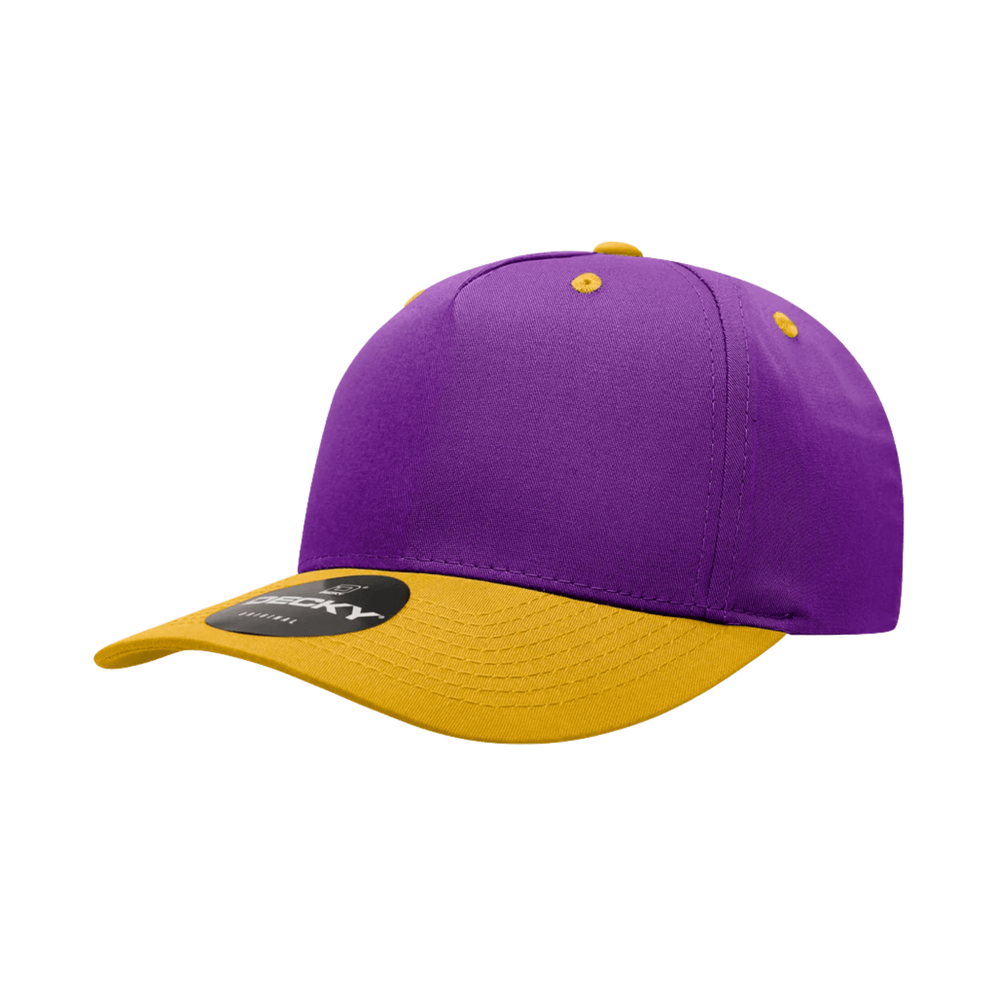 Custom 2 - Tone 5 Panel Hat with Logo | Snapback Cap | DTF or Raised Rubber Print - MAD Merch USA