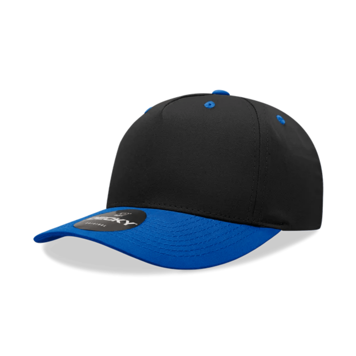 Custom 2 - Tone 5 Panel Hat with Logo | Snapback Cap | DTF or Raised Rubber Print - MAD Merch USA