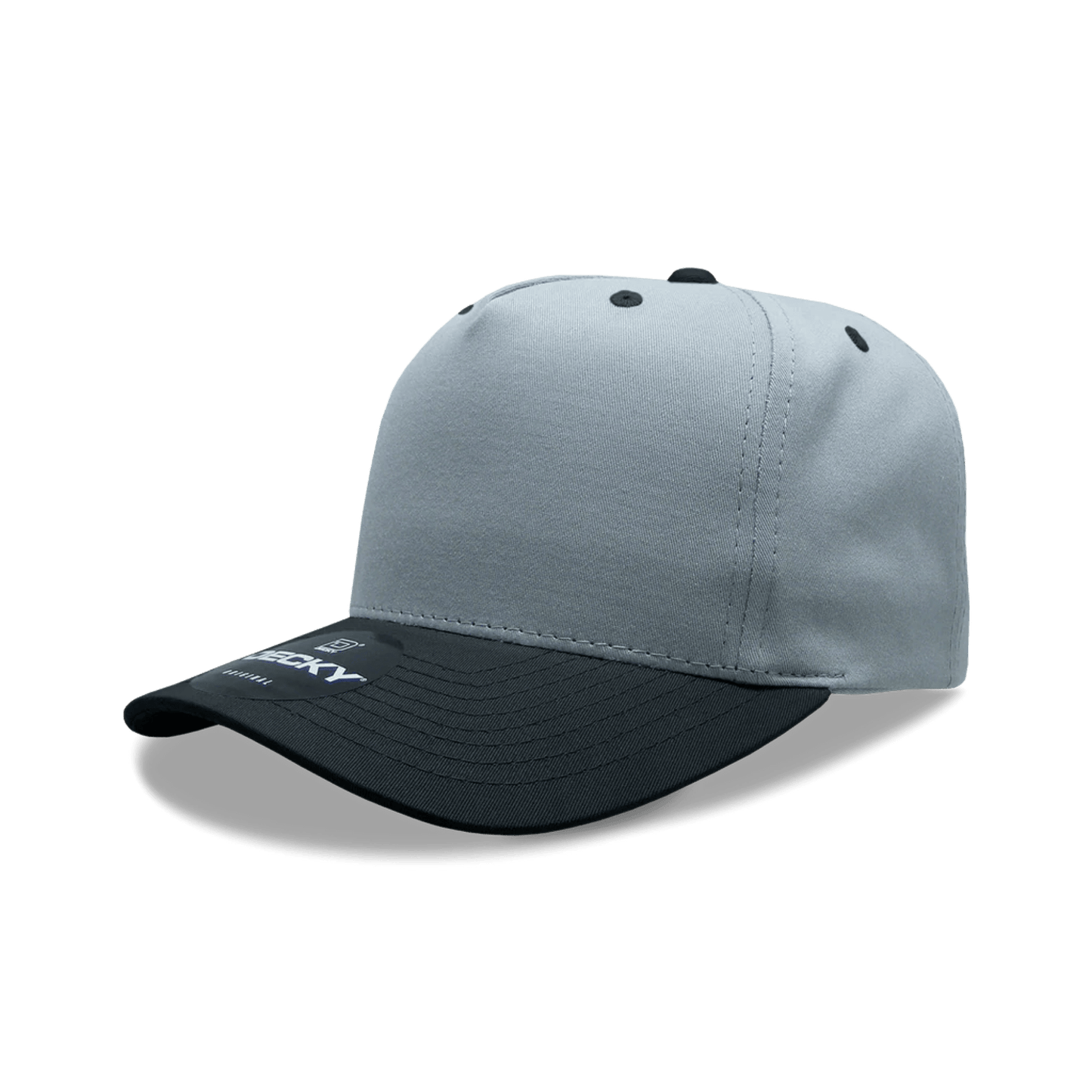 Custom 2 - Tone 5 Panel Hat with Logo | Snapback Cap | DTF or Raised Rubber Print - MAD Merch USA