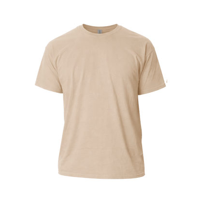 Custom Cotton T-Shirt (1 or 2 Logo Print) – Classic Fit Everyday Tee - MAD Merch USA