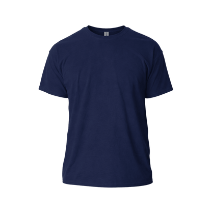 Custom Cotton T-Shirt (1 or 2 Logo Print) – Classic Fit Everyday Tee - MAD Merch USA
