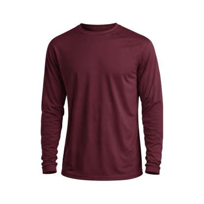 Custom Long Sleeve Performance Shirt (1 or 2 Logo Options) - MAD Merch USA