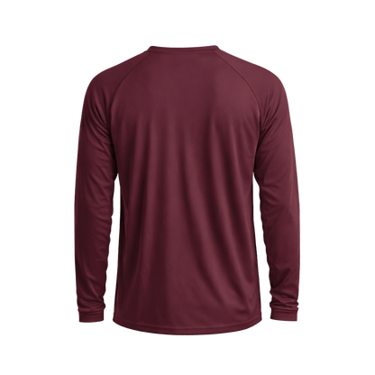 Custom Long Sleeve Performance Shirt (1 or 2 Logo Options) - MAD Merch USA