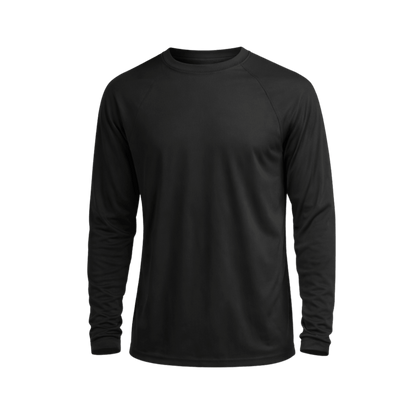 Custom Long Sleeve Performance Shirt (1 or 2 Logo Options) - MAD Merch USA