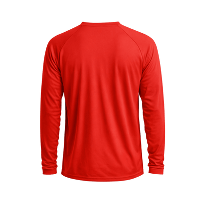 Custom Long Sleeve Performance Shirt (1 or 2 Logo Options) - MAD Merch USA