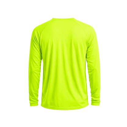 Custom Long Sleeve Performance Shirt (1 or 2 Logo Options) - MAD Merch USA