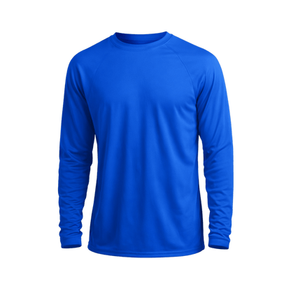 Custom Long Sleeve Performance Shirt (1 or 2 Logo Options) - MAD Merch USA
