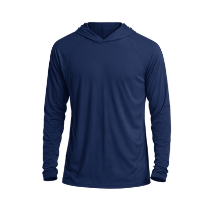Custom Performance Hoodie Shirt (UPF 50+) – 1 or 2 Logo Options - MAD Merch USA